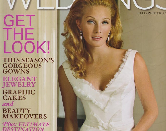 Town & Country Weddings Fall Winter 2010 Get The Look!, Gorgeous Gowns, Elegant Jewelry, Graphic Cakes  (Magazine: Lifestyle)