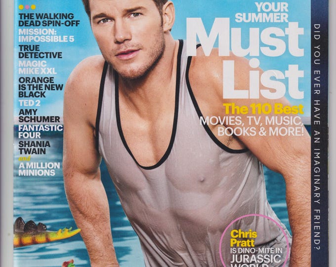 Entertainment Weekly May 29 - June 5, 2015 Chris Pratt, 110 Best Movies, TV, Music, Books & More (Magazine: Movies, Music, TV, Celebrities)