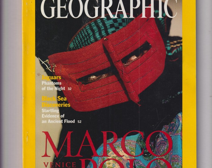 National Geographic May 2001 Marco Polo, Jaguars, Black Sea, Poisonous Cave, Pterosaurs, Frogs, Jamestown NM  (Magazine: Nature, History)