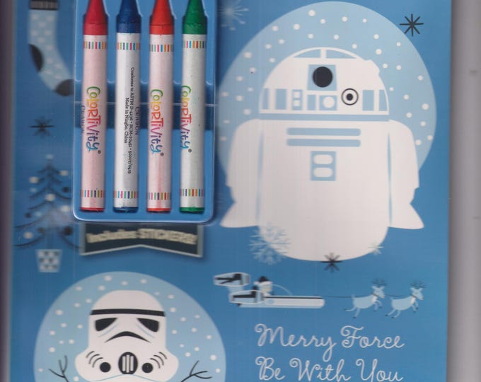 Star Wars  Merry Force Be With You (With Crayons & Stickers)  (Softcover: Children's Activity Book) 2019