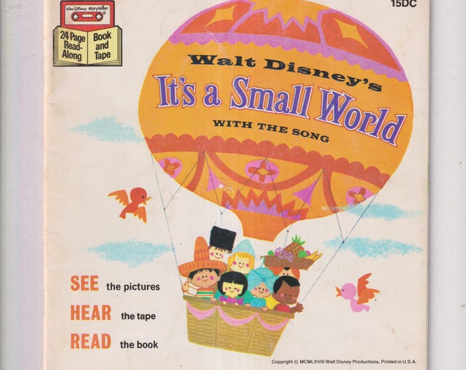 Walt Disney It's A Small World (BOOK ONLY)  (Paperback: children's Picture Book) 1968