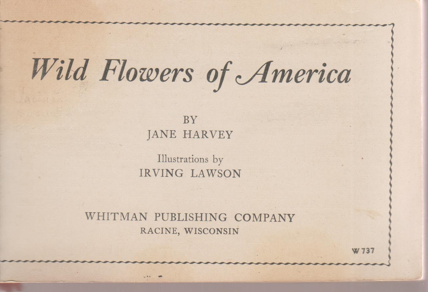 Wild Flowers of America (Paperback Gardening, Flowers) 1932