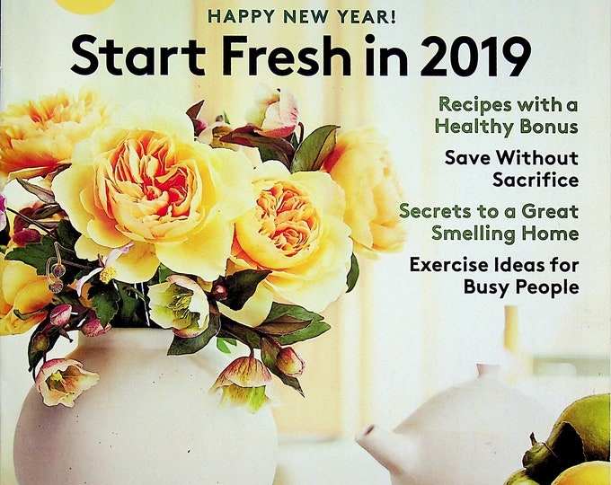 Real Simple January 2019 Happy New Year! Start Fresh In 2019 (Magazine: January 2018)