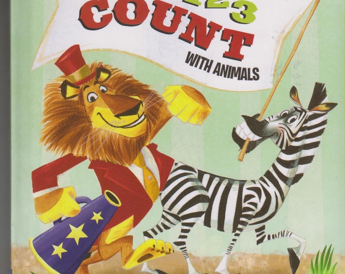 DreamWorks Madagascar 1 2 3 Count with Animals by Michele Boyd(2014, Board Book)