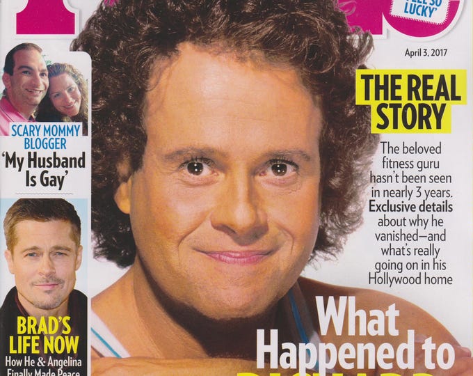 People April 3, 2017 Richard Simmons, Will & Kate, Savannah Guthrie, Brad Pitt, Mommy Blogger (Magazine: Celebrities, Gossip, True Crime)