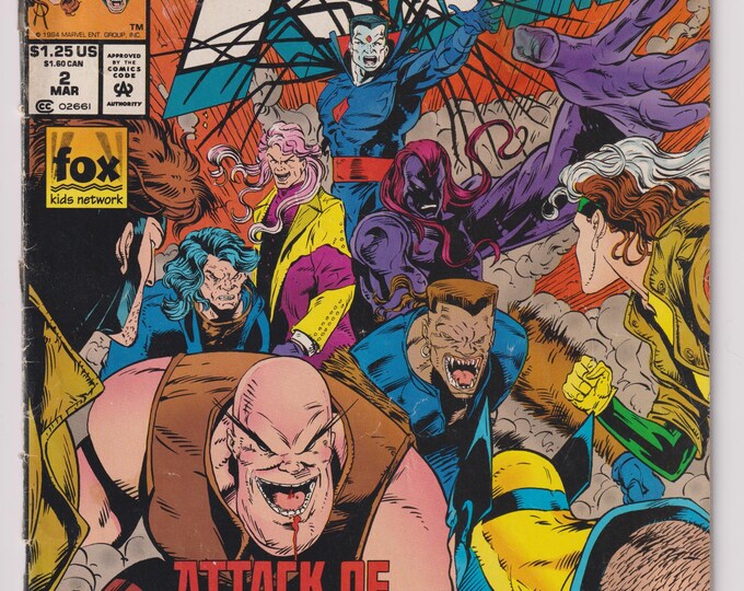 X-Men Adventures #2  Attack of the Nasty Boys Marvel  March 1994 (Comic: Science Fiction, Superheroes)