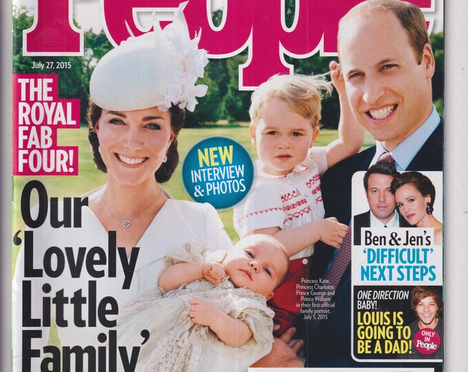 People July 27, 2015 The Royal Family, Summer Weddings, Ben & Jen (Magazine: Celebrity, Gossip, True Crime)
