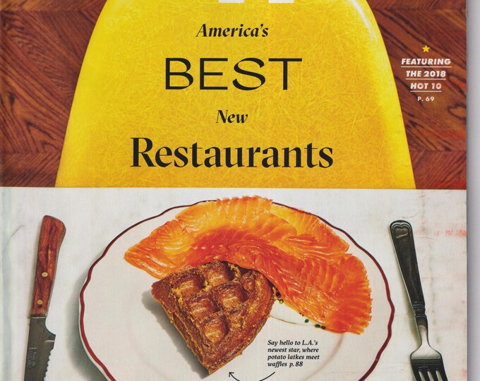 Bon Appetit September 2018 America's Best New Restaurants, Cast Iron Roast Chicken, Cinnamon Toast Bread Pudding (Magazine: Cooking, Recipes