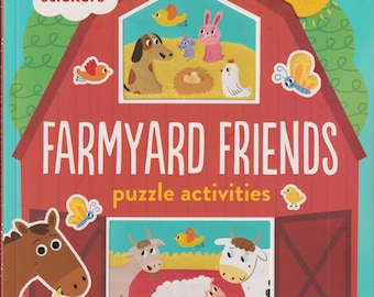 Farmyard Friends Press Out and Play! Puzzle Activities  (Trade paperback: Children's, Activity Book) 2020