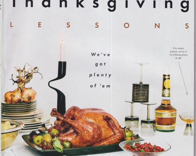 Bon Appetit November 2017 Thanksgiving Lessons  (Magazine: Cooking)