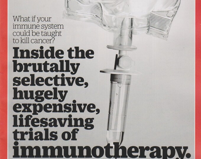 Time April 4, 2016 Lifesaving Trials of Immunotherapy  (Magazine: News, Politics,  Current Events)