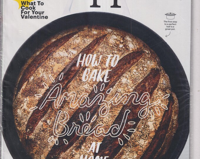 Bon Appetit February 2016 Bake Amazing Bread, Cook for Your Valentine, 74 Recipes and Tips  (Magazine: Recipes,  Cooking)