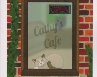 King Cat's Cafe by Thomas Callan (Personally Signed by Author) (Paperback: Poetry)