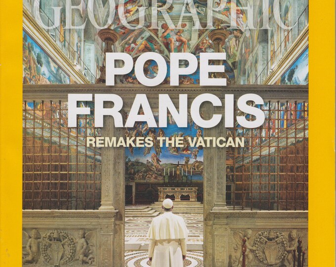 National Geographic August 2015 Pope Francis Remakes the Vatican, New Orleans, Laos , Lake Turkana, Taxidermy (Magazine: General Interest)