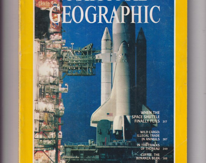National Geographic March 1981 Space Shuttle, Illegal Animal Trade, Thoreau, Coffee, Sumatran Journey (Magazine: General Interest)