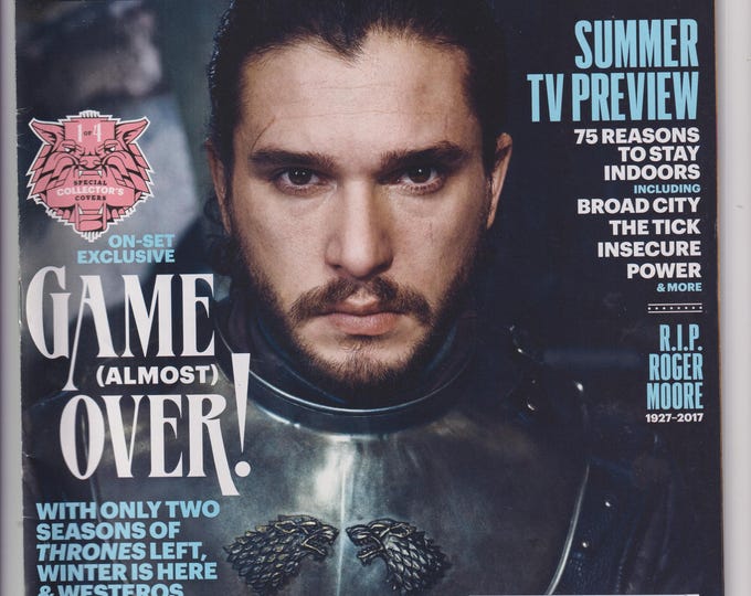Entertainment Weekly  June 2-9, 2017 Kit Harington, Game of Thrones, Roger Moore, Summer TV  Preview (Magazine)
