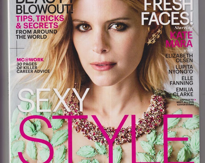 Marie Claire May 2014 Kate Mara, Fresh Faces, Global Beauty Issue, Sexy Style Now! (Magazine: Women, Fashion, Lifestyle)