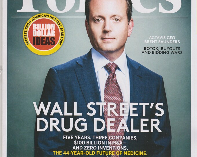 Forbes February 9, 2015 Actavis CEO Brent Saunders, Guinea Pig Economy, Putin (Magazine: Business, Finance)