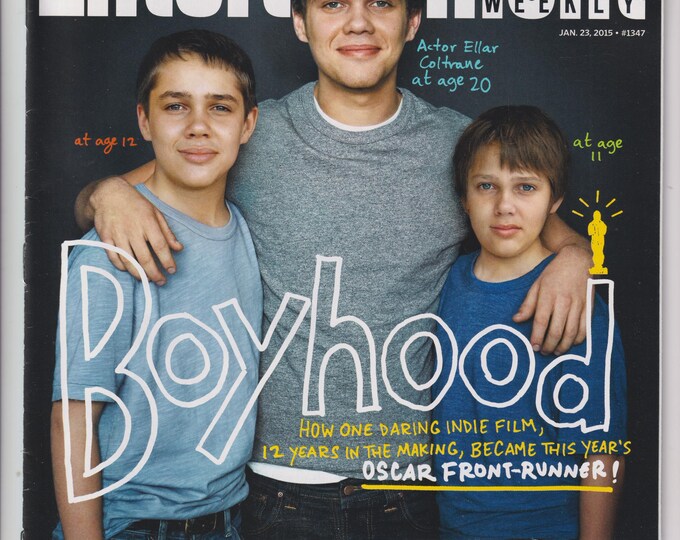 Entertainment Weekly January 23, 2015 Ellar Coltrane Boyhood, Batman, Beetlejuice & Zombies  (Magazine: Movies, Music, TV, Celebrities)