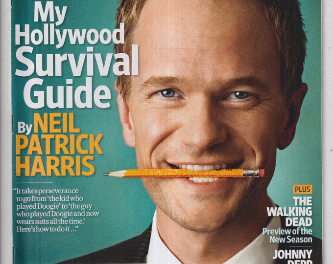 Entertainment Weekly September 30, 2011 Neil Patrick Harris, The Walking Dead, Johnny Depp, Emmy Winners (Magazine: Movies, TV, Celebrities)
