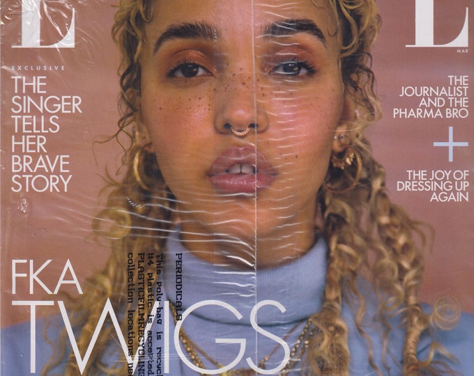 Elle March 2021 FKA Twigs - The Singer Tells Her Brave Story  (Magazine: Women's, Fashion)