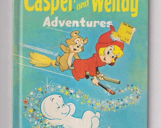 Casper and Wendy Adventures Wonder Book #855  (Hardcover: Children's Picture Book) 1977