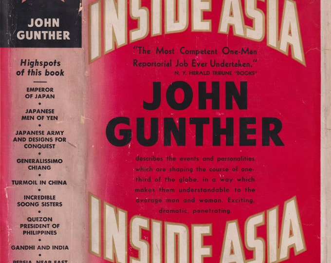 Inside Asia by John Gunther (Hardcover: Nonfiction, Asian History) 1939