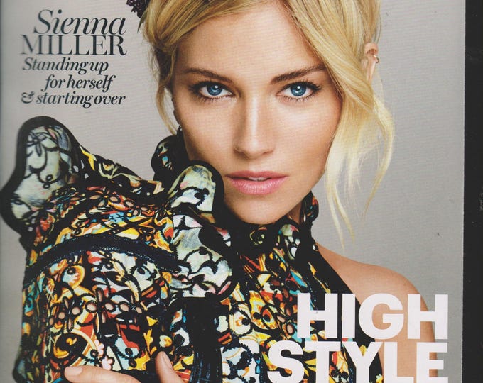 Marie Claire October 2015 Sienna Miller Standing Up For Herself, High Style  (Magazine: Women, Fashion, Lifestyle)