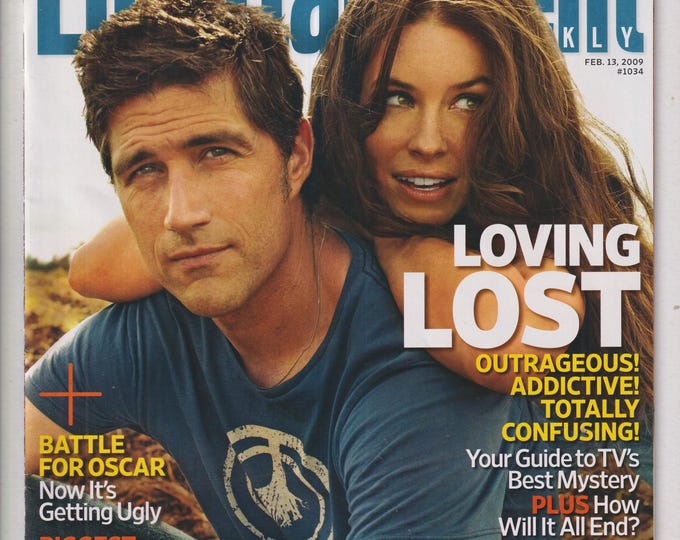 Entertainment Weekly February 13, 2009 Matthew Fox and Evangeline Lilly Loving Lost, Christian Bale (Magazine: Movie, Celebrity, TV, Music)
