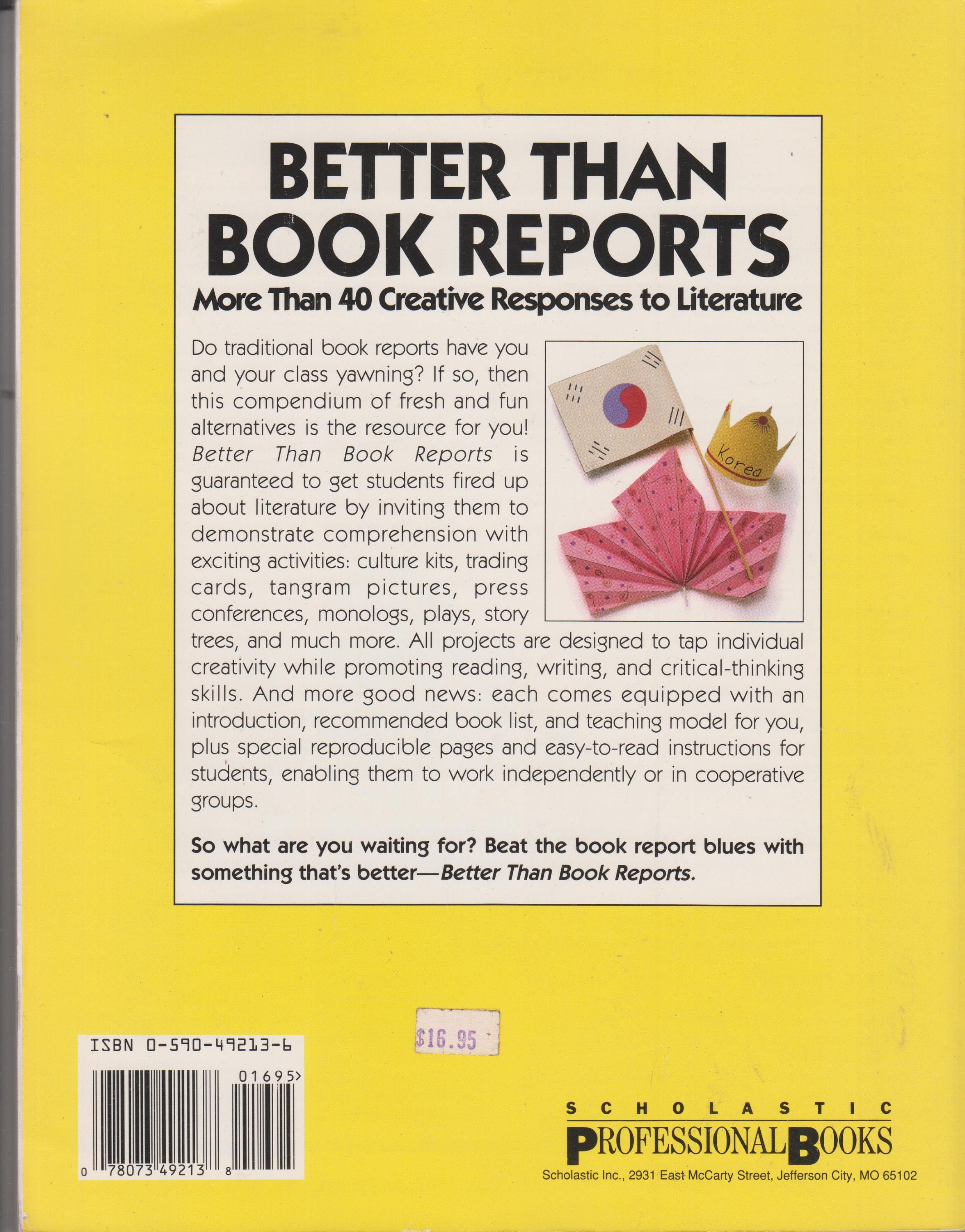 Book report project ideas for high school image