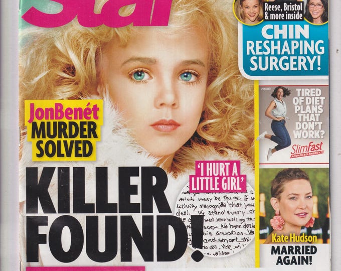 Star January 8, 2018 JonBenet Ramsey, Chin Shaping Surgery, Kate Hudson (Magazine: Celebrity, Gossip)