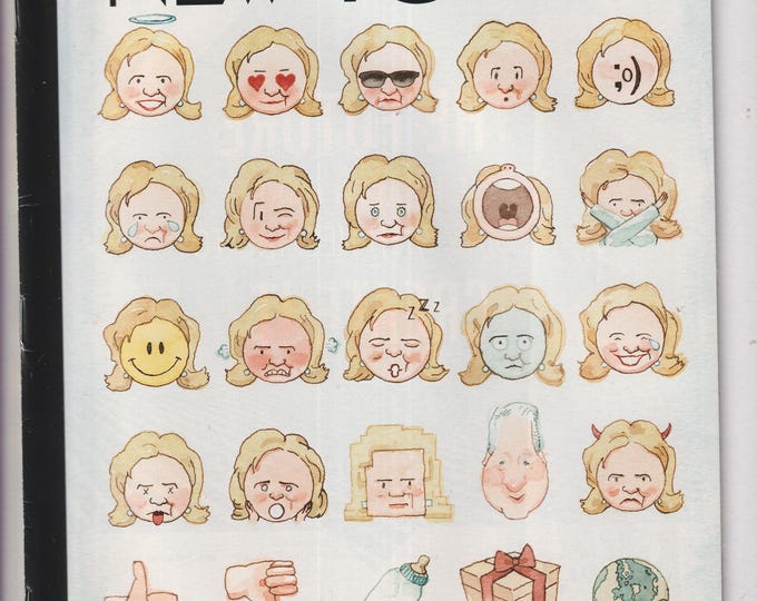The New Yorker March 30, 2015 Clinton's Emoji Cover, Follow the White Ball, A Loss For Words, Life Lines (Magazine: General Interest)