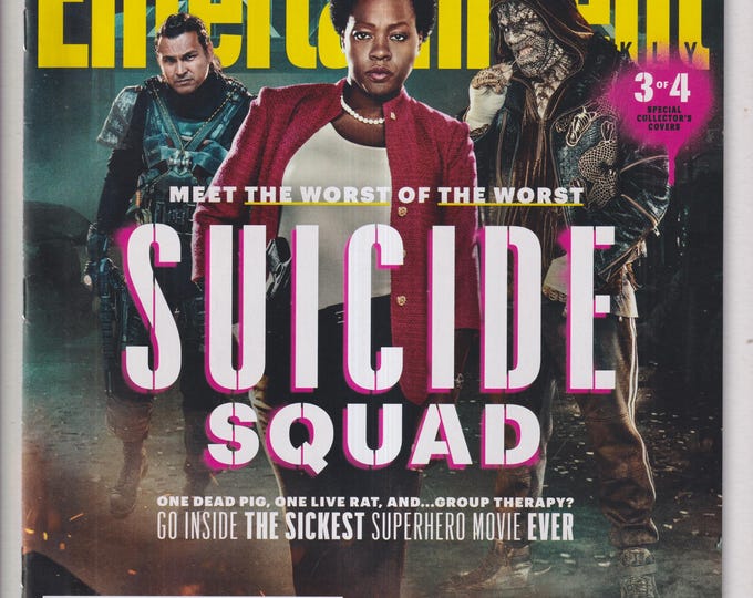 Entertainment Weekly July 15, 2016  Adam Beach, Viola Davis, Adewale Akinnuoye-Agbaje Suicide Squad Cover 3 (Magazine: Movies, Celebrities)