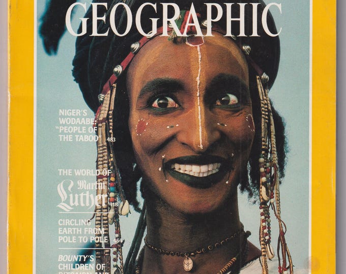 National Geographic October 1983 Niger's Wodaabe, Martin Luther, Circling Earth, Bounty's Children (Magazine: Nature, Geography)