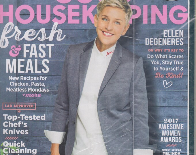 Good Housekeeping September 2017  Ellen DeGeneres On Why It's Key to Do What Scares You, Stay True to Yourself, and Be Kind (Magazine: Home)