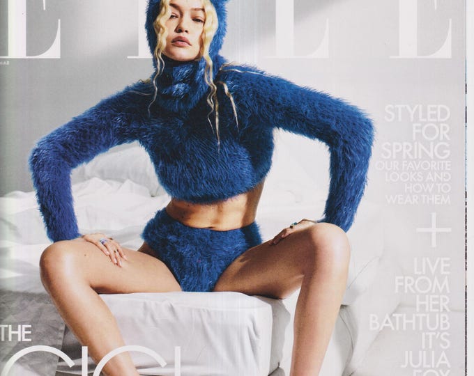 Elle March 2023 The Gigi Hadid You Don't Know (Magazine: Women's, Fashion)