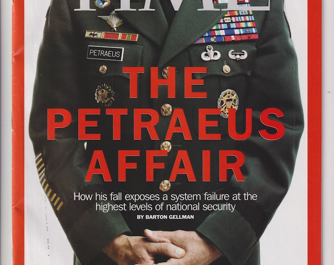Time November 26, 2012 The Petraeus Affair, Hurricane Sandy, Economy (Magazine: Current Events, Politics)