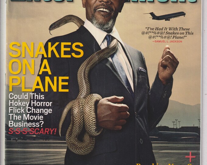Entertainment Weekly August 4, 2006 Samuel L Jackson Snakes on A Plane, Spider-man, Superman (Magazine: Entertainment, Celebrity)