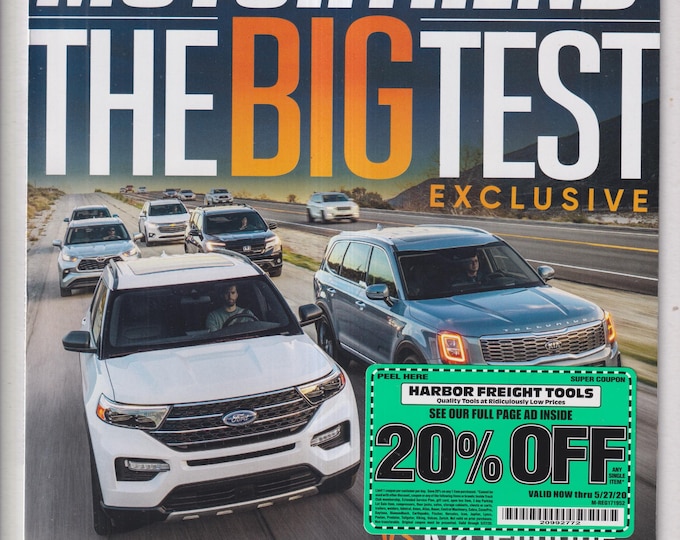 MotorTrend May 2020 The Big Test Who Makes the Best 3 Row SUV?,  (Magazine: Automotive, Cars)