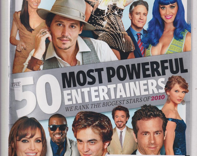 Entertainment Weekly October 15, 2010 50 Most Powerful Entertainers (Magazine: Movies, TV, Celebrities)