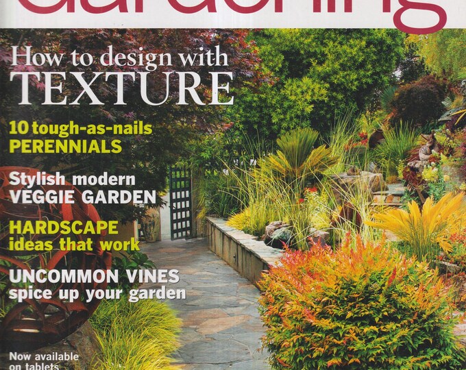 Taunton's Fine Gardening December 2015 How to Design With Texture, Modern Veggie Garden, Hardscape (Magazine: Gardening)