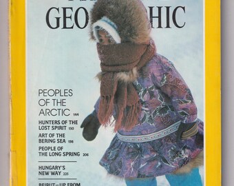 National Geographic February 1983  Alaska to Lapland, Peoples of the Arctic, Hungary, Beirut (Magazine: Nature, Geography, History)