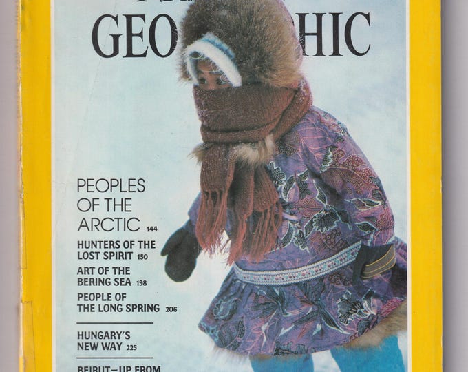 National Geographic February 1983  Alaska to Lapland, Peoples of the Arctic, Hungary, Beirut (Magazine: Nature, Geography, History)