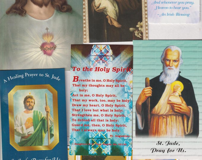 Prayer Cards Mixed Lot (40+ Items) Free Domestic Shipping