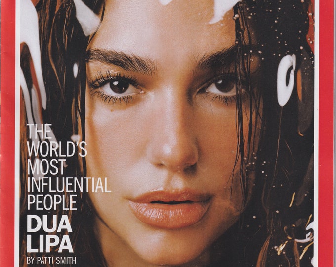 Time April 29, 2024  Dua Lipa Time 100 - The World's Most Influential People  (Magazine: News, Current Events)