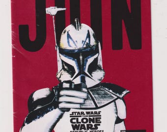 2009 Star Wars The Clone Wars Republic Heroes Booklet