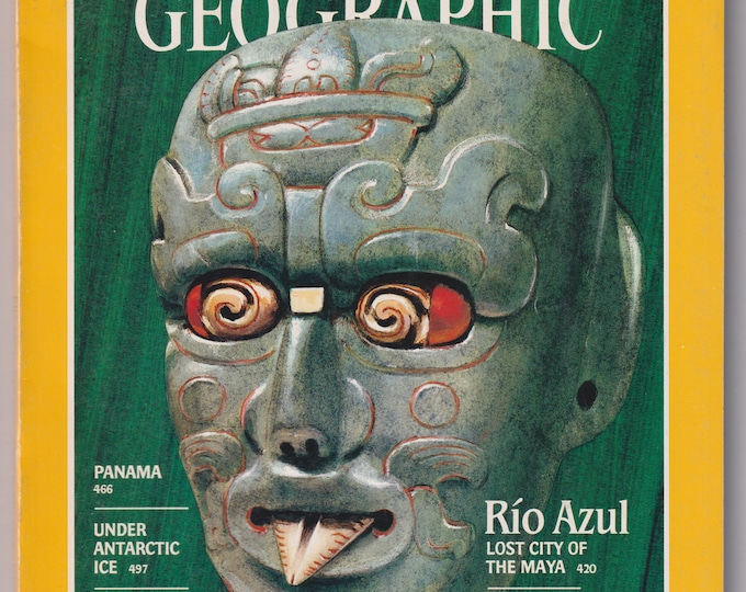 National Geographic (with map) April  1986 Rio Azul Lost City of The Maya  (Magazine: Geography, General Interest)
