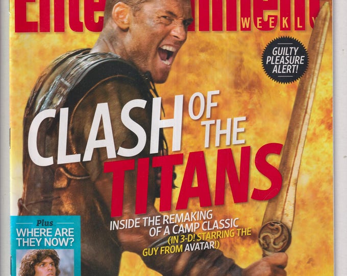 Entertainment Weekly April 9, 2010 Sam Worthington Clash of the Titans, Jesse James, (Magazine: Music, Film, TV, Celebrities)