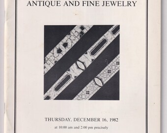 Christie's East Antique and Fine Jewelry  December 16, 1982  (Staple-Bound: Antique, Fine Jewelry)