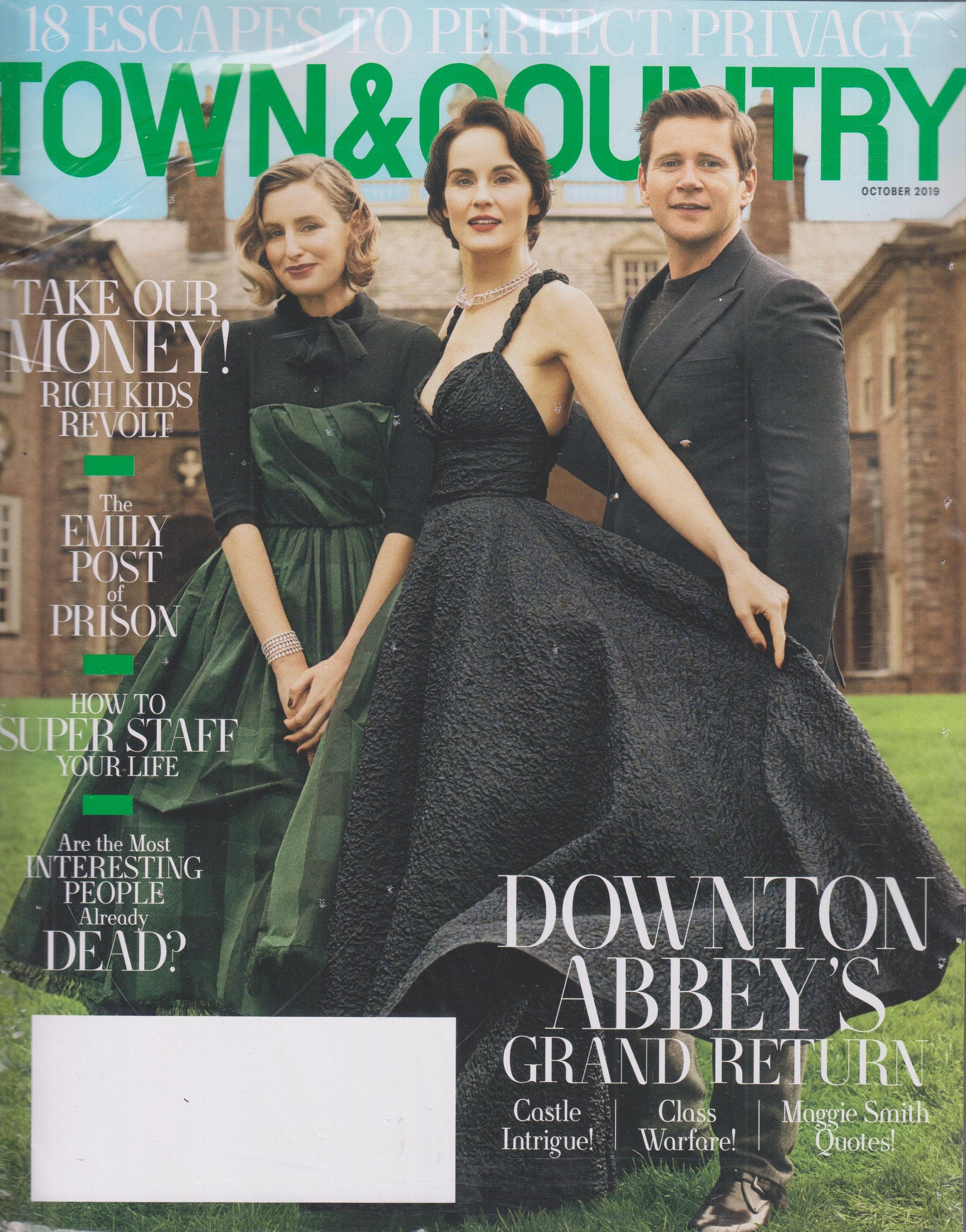 Town & Country October 2019 Downton Abbey's Grand Return (Magazine)